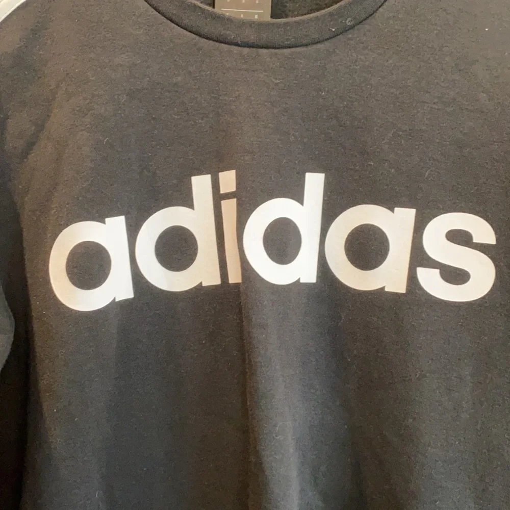 Men’s Adidas Essential 3 Stripe Crew Sweatshirt